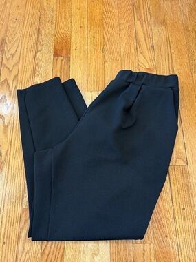 SHEIN Curve Black High-Rise Knit Pants